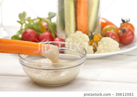 Vegetable stick and dip sauce Vegetable stick and dip sauce 30612081