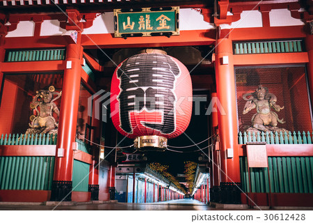 Asakusa, Sensoji Temple, Thunder Gate, Leimen Night View, kaminarimon Asakusa, Sensoji Temple, Thunder Gate, Leimen Night View, kaminarimon 30612428