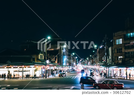 Kyoto street, night view, Kyoto street, night view 30612702