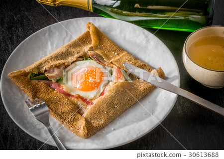 蕎麥麵粉縐gullette galette法國食物 30613688