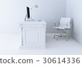 New comfortable office cabinet 3d render. 30614336