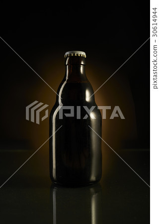 No trademark beer on black background 30614944
