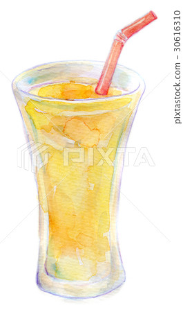 Watercolors illustration sweets mango 30616310