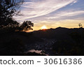 The sunset and town (Minako-cho, Bizen City, Okayama Prefecture) 30616386
