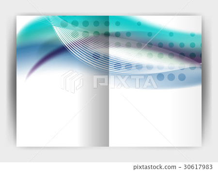 Blur wave business print template, abstract Blur wave business print template, abstract 30617983