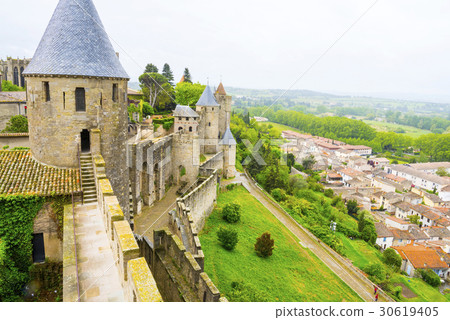 Historic fortified city Carcassonne 30619405