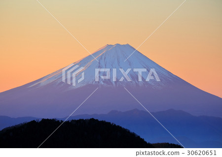 黎明從富士山和高見岩石的富士山 黎明從富士山和高見岩石的富士山 30620651