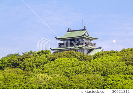 Komakiyama castle of Aichi prefecture fresh green Komakiyama castle of Aichi prefecture fresh green 30621811