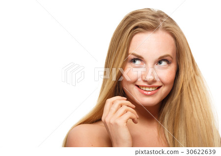 Portrait of young long-haired girl Portrait of young long-haired girl 30622639