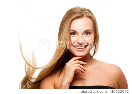 Beautiful girl with developing hair Beautiful girl with developing hair 30622652