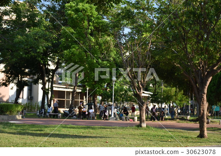 公園,公共設施,休閒,運動,散步,聊天,打球,打藍球,比賽,健身,交友,泡茶,聊天 30623078