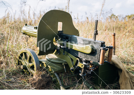 Maxim's Machine Gun Model 1910 30 On A Wheeled 30623309