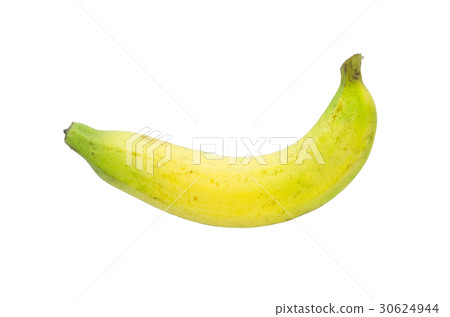 Raw thai banana isolated on white background 30624944