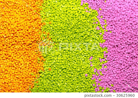 The plastic granules. Polymeric dye  30625960