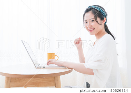 A young woman with a smile A young woman with a smile 30626514