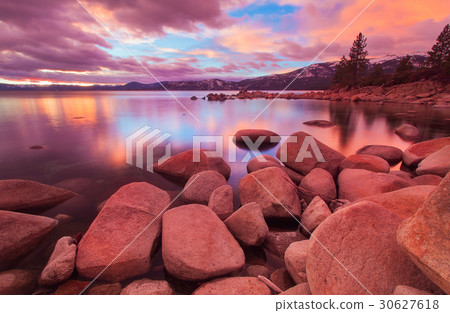 Beautiful Alpine Lake Tahoe in California Beautiful Alpine Lake Tahoe in California 30627618