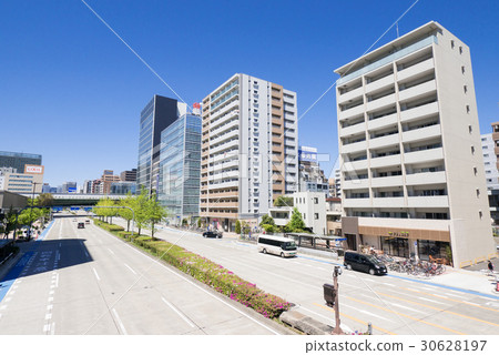 Nagoya City Higashi-ku Urban landscape Sakuradori Takadake Station No.2 Entrance and Exit Nagoya City Higashi-ku Urban landscape Sakuradori Takadake Station No.2 Entrance and Exit 30628197
