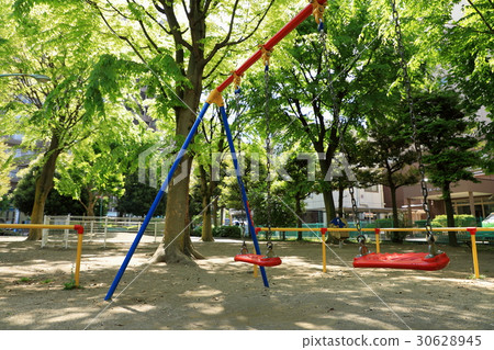 新鮮的綠色和鞦韆 30628945