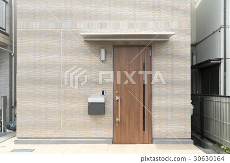 Residential entrance approach Tokyo central city center narrow housing simple low cost housing Residential entrance approach Tokyo central city center narrow housing simple low cost housing 30630164