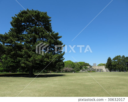 Honmaru trace of Edo castle (Ooku trace) in the East Gardens of the Imperial Palace 30632017