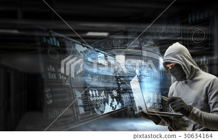 Network security and privacy crime. Mixed media 30634164