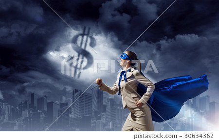Strong and powerful as super hero 30634362