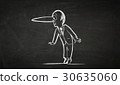 Cartoon image of business personage 30635060