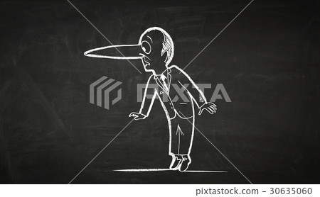 Cartoon image of business personage Cartoon image of business personage 30635060