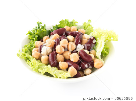 豆沙拉豆沙拉混合豆健康 30635896