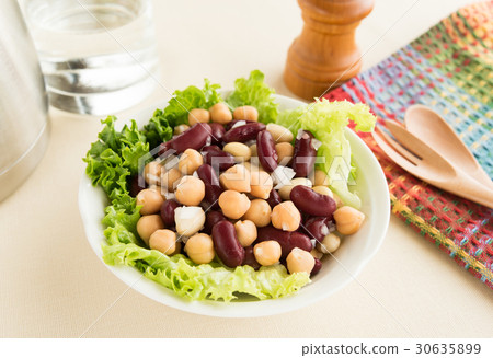 豆沙拉豆沙拉混合豆健康 30635899