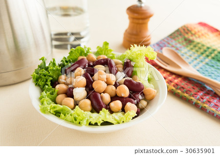 豆沙拉豆沙拉混合豆健康 30635901