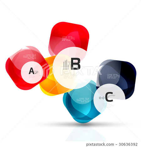 Vector abstract gem stones 30636392