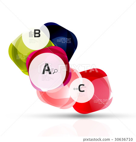 Glass glossy abstract stones with text. Abstract 30636710