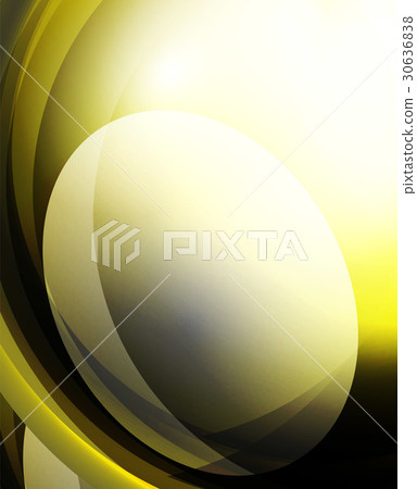 Shiny wave, glass futuristic hi-tech design 30636838