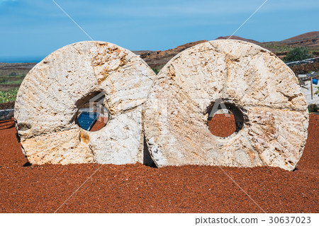 Stone quern, Guatiza village, Lanzarote 30637023
