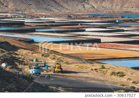 Salinas de Janubio at the island of lanzarote Salinas de Janubio at the island of lanzarote 30637027