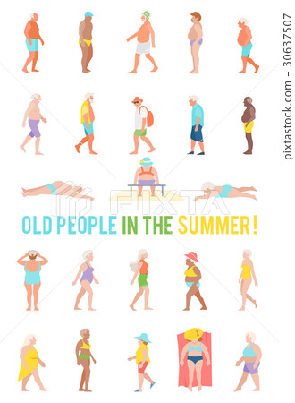 People relax and sunbathe on the beach. 30637507