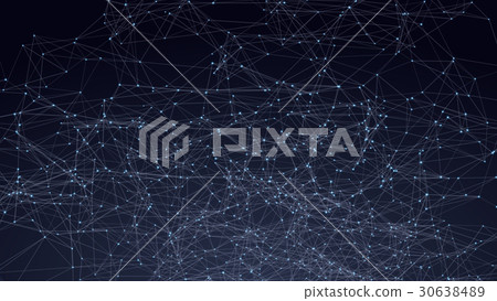Abstract triangles space low poly. Dark background Abstract triangles space low poly. Dark background 30638489
