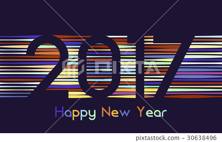 Happy New Year 2017 background. Calendar template 30638496