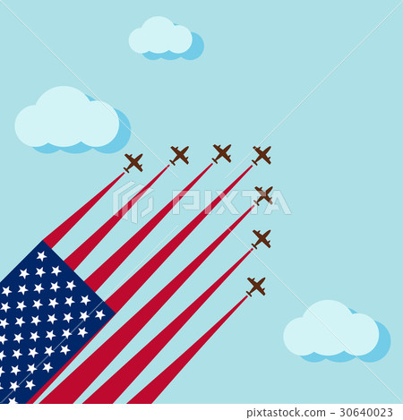 Air show on the skye for national day of USA Air show on the skye for national day of USA 30640023