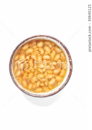 Salted soy beans isolated Salted soy beans isolated 30640125