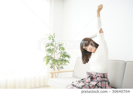 A young woman who dating at home 30640704