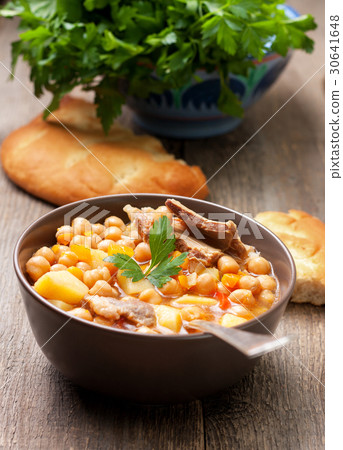 lamb soup chickpeas lamb soup chickpeas 30641648