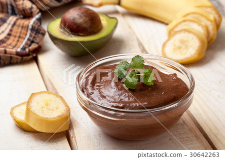 pudding with avocado and banana pudding with avocado and banana 30642263