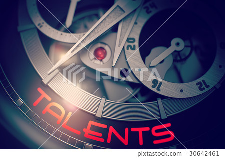Talents on the Fashion Pocket Watch Mechanism. 3D. Talents on the Fashion Pocket Watch Mechanism. 3D. 30642461