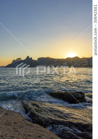 Sunset at Arpoador beach 30642881