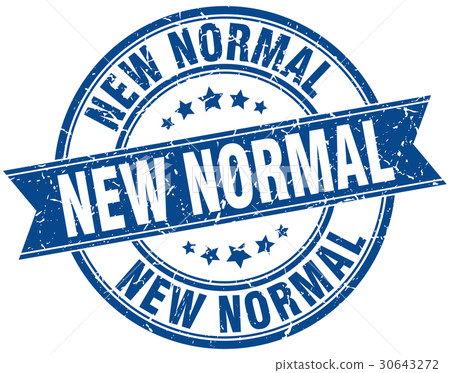 new normal round grunge ribbon stamp new normal round grunge ribbon stamp 30643272