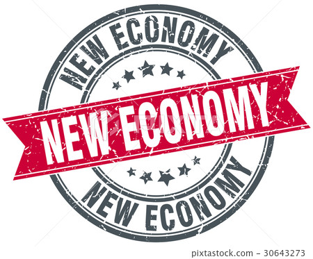 new economy round grunge ribbon stamp new economy round grunge ribbon stamp 30643273