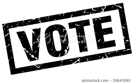 square grunge black vote stamp 30643892