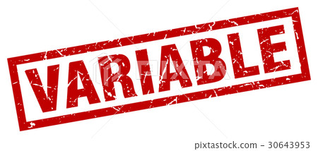 square grunge red variable stamp 30643953